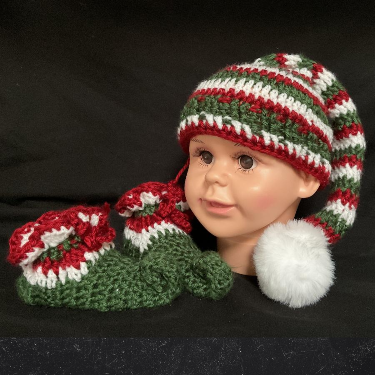 Elf Hat and Booties -- Hilarious! (Includes $2 Discount Shipping)
